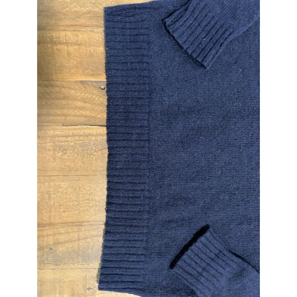 Vintage Robert Bruce Sweater Mens Large Blue Crewneck Made in USA Wool Blend - Picture 5 of 8